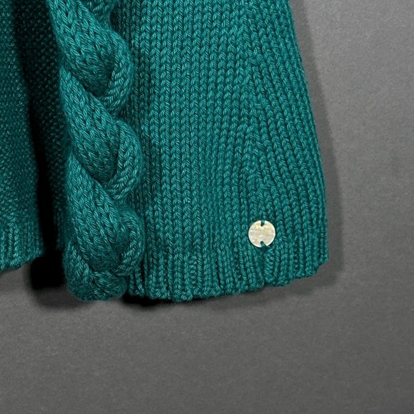 Pure Open Front Handknit Green Jacket Size XS/S - Picture 11 of 15